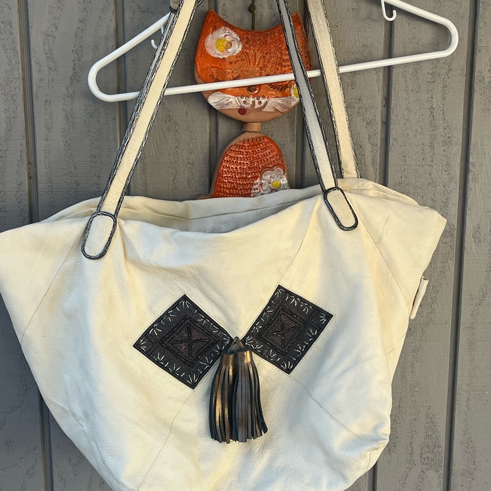 Meher Kakaklia Leather Handbag - Sold at Anthropologie